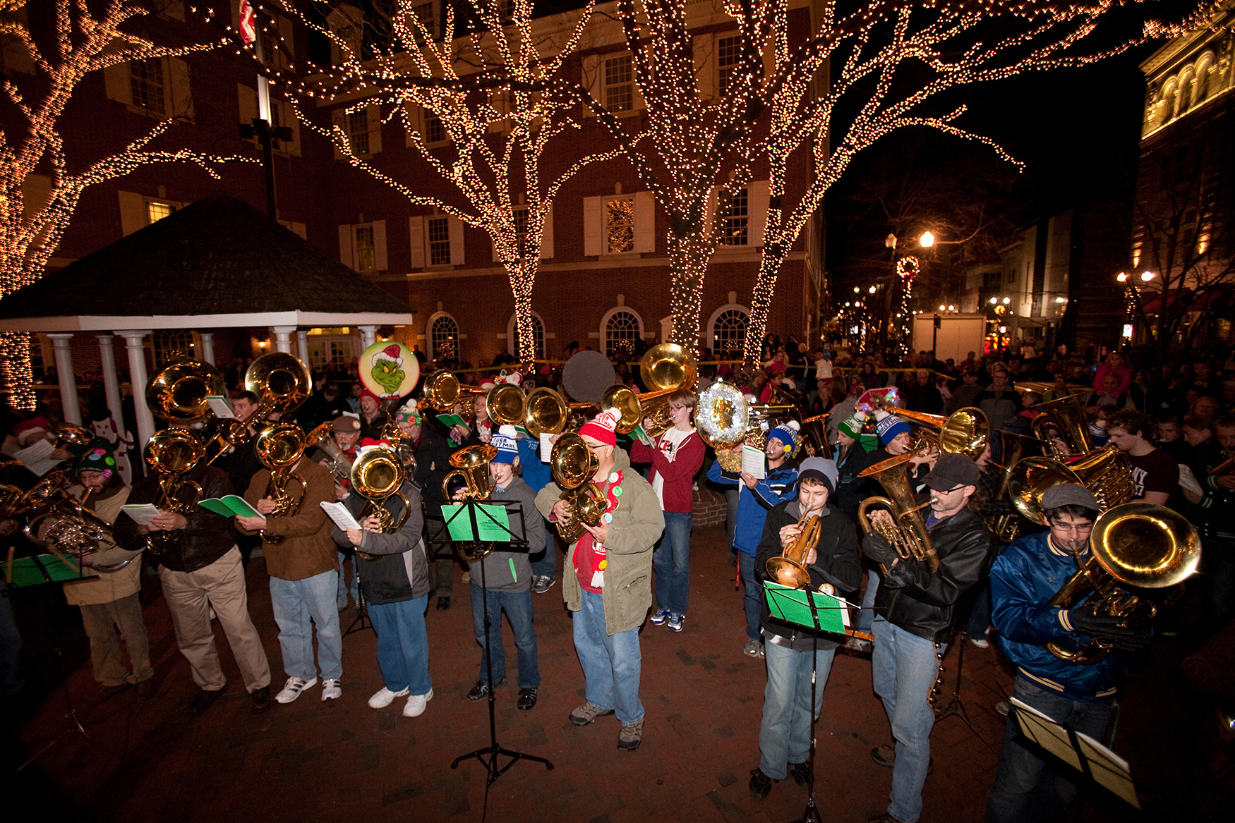 Unique Fun of Mayor’s Tree Lighting & Tuba Christmas Opens the Holiday